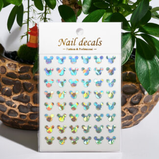 Наклейки Nail Decals MM-02 (колір: срібло голографік)