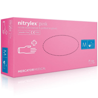 Нитриловые перчатки Nitrylex® PF Pink
