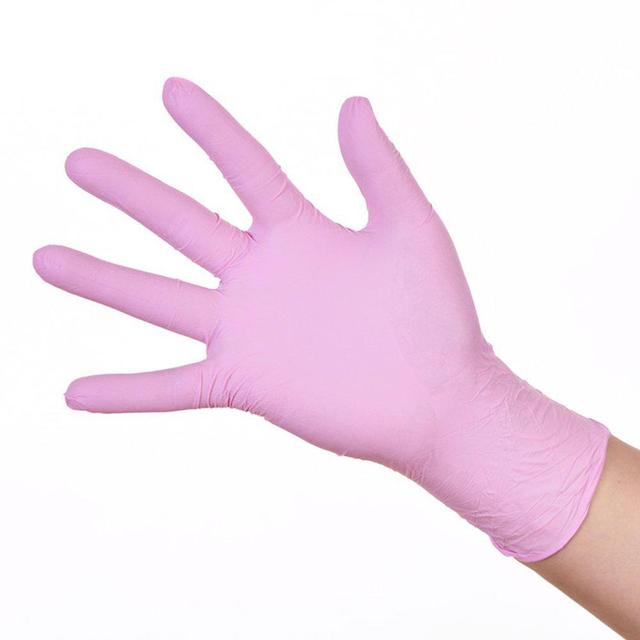 Нитриловые перчатки Nitrylex® PF Pink - Зображення 2