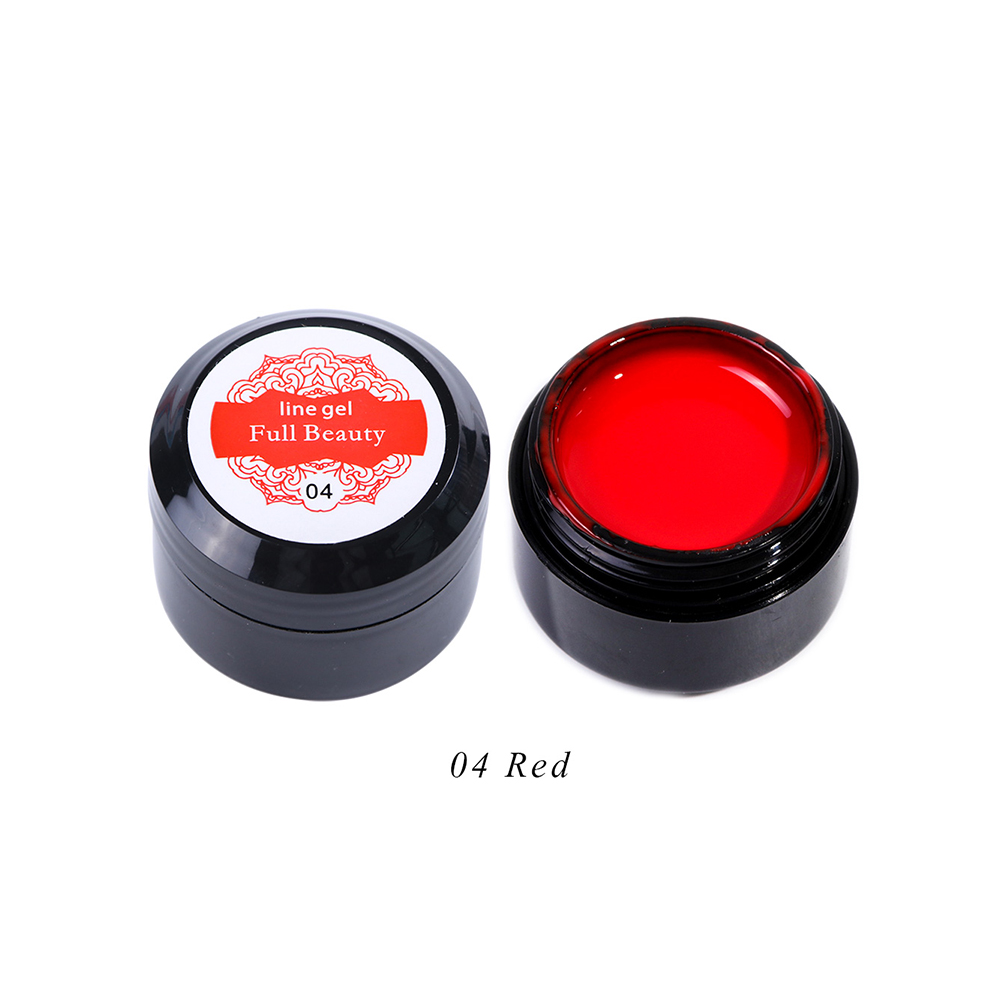 Гель-паутинка Full Beauty 04 (Red), 5 мл