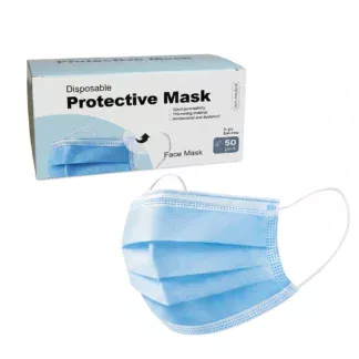 Маски медичні Protective Mask (50 шт), колір: блакитний