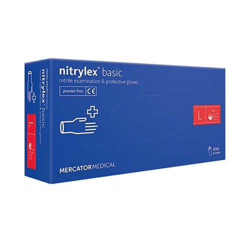 Нитриловые перчатки Nitrylex® PF Basic, размер L