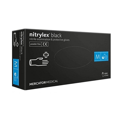 Нитриловые перчатки Nitrylex® PF Black, размер M