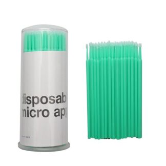 Мікробраші в тубусі Fine PP-902 (зелені) , 100 шт