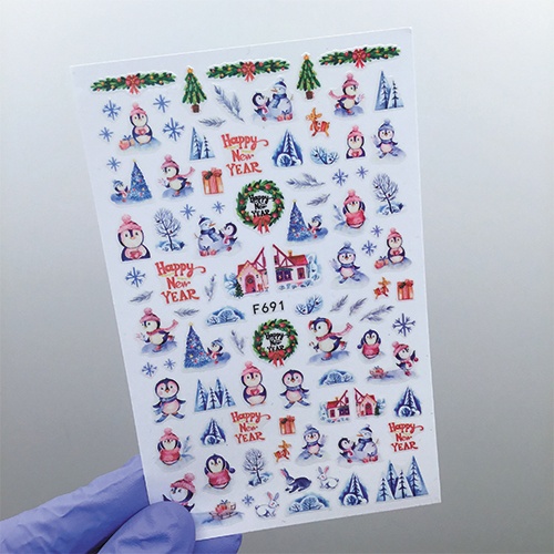 Наклейки Nail Sticker F691
