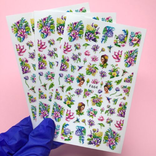 Наклейки Nail Sticker F664