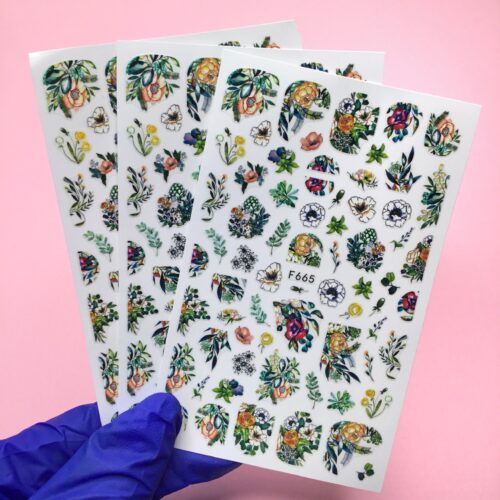 Наклейки Nail Sticker F665