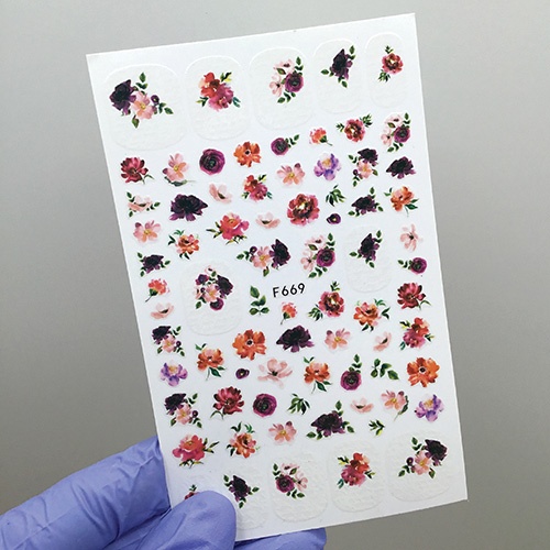 Наклейки Nail Sticker F669