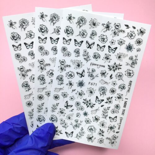Наклейки Nail Sticker F671