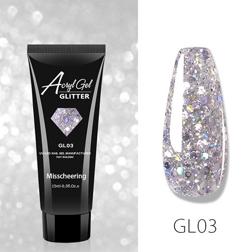 Акрилгель Misscheering GLITTER GL03, 15 мл