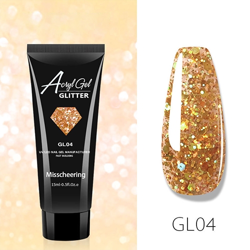 Акрилгель Misscheering GLITTER GL04, 15 мл