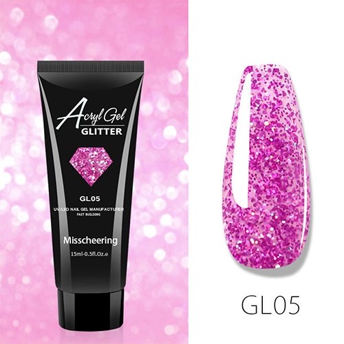 Акрилгель Misscheering GLITTER GL05, 15 мл