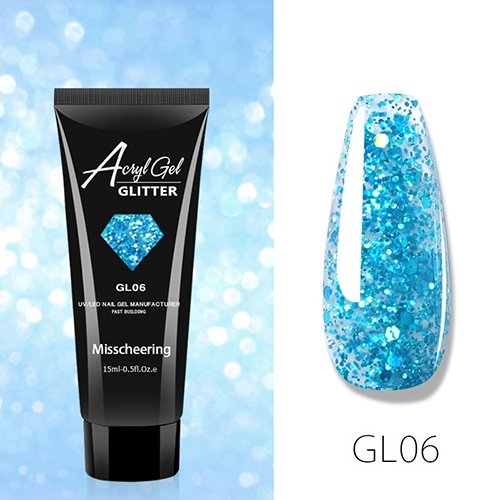 Акрилгель Misscheering GLITTER GL06, 15 мл