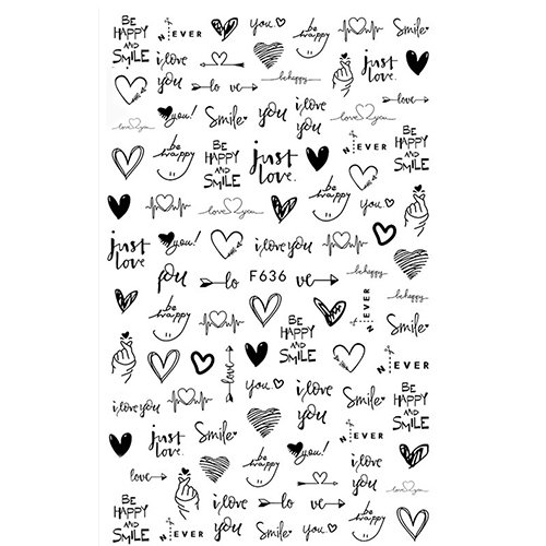 Наклейки Nail Sticker F636