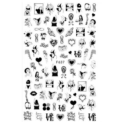 Наклейки Nail Sticker F637