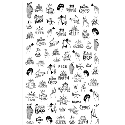Наклейки Nail Sticker F638