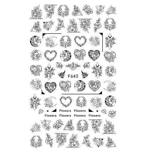 Наклейки Nail Sticker F643