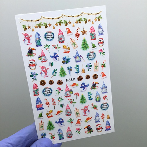 Наклейки Nail Sticker F689