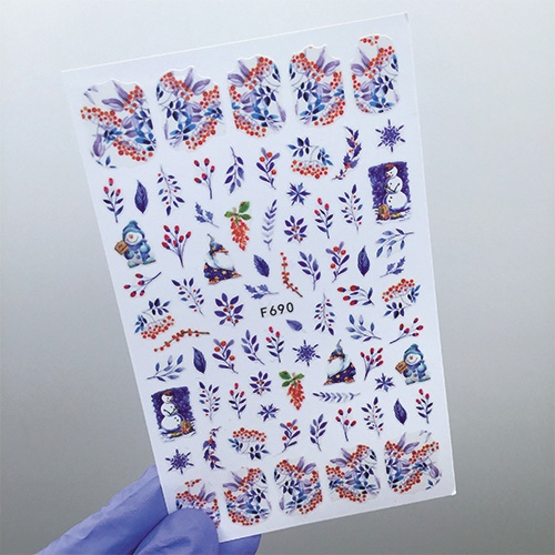 Наклейки Nail Sticker F690