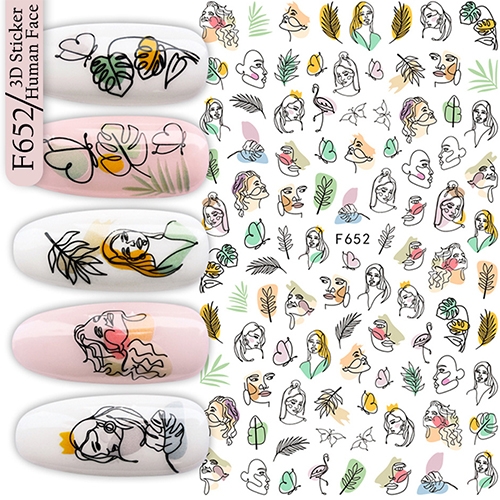 Наклейки Nail Sticker F652
