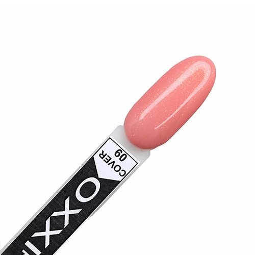 Oxxi Professional Cover Base Coat 09 персиковая с золотистым шиммером, 10мл