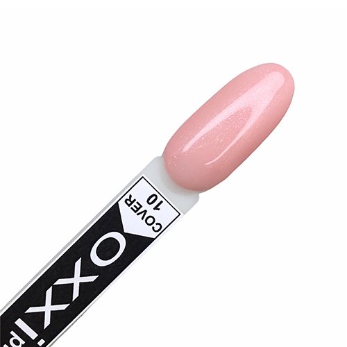 Oxxi Professional Cover Base Coat 10 персиково-розовая с шиммером,10 мл