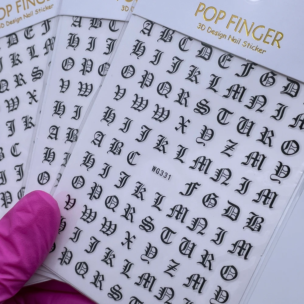Наклейки Pop Finger WG331, черные