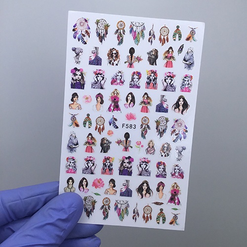 Наклейки Nail Sticker F583