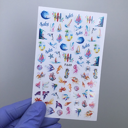 Наклейки Nail Sticker F649