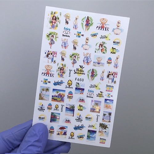 Наклейки Nail Sticker F650