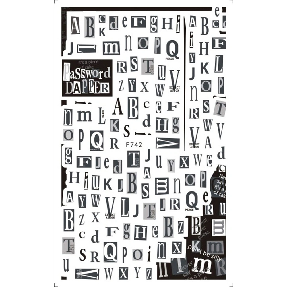 Наклейки Nail Sticker F742