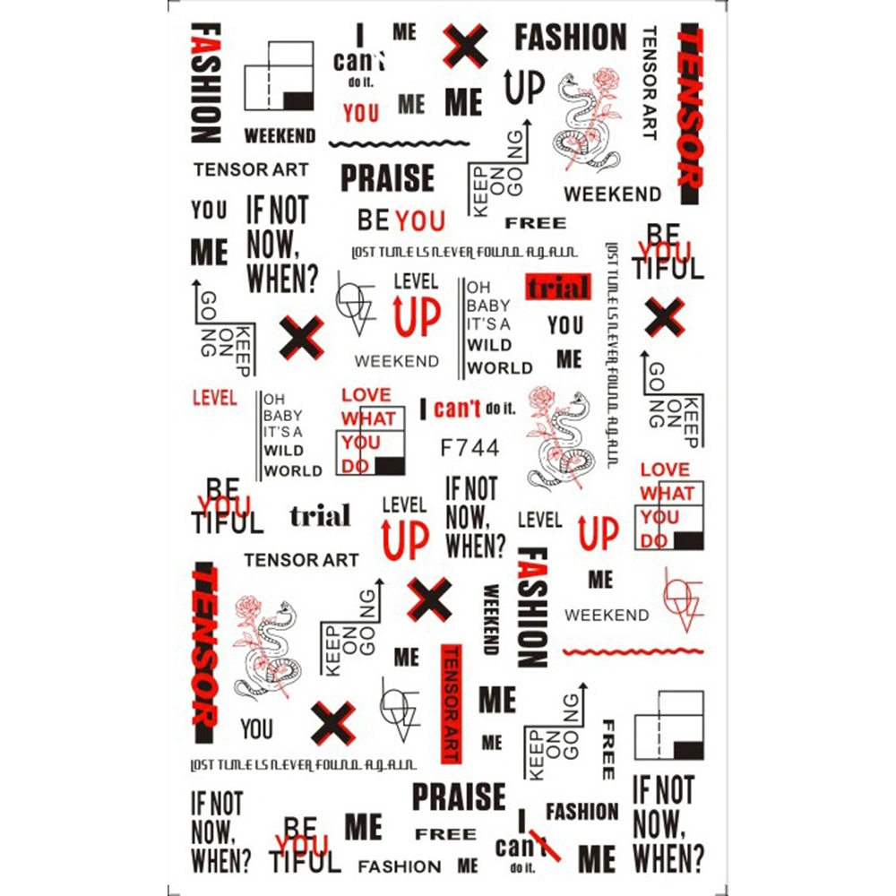 Наклейки Nail Sticker F744