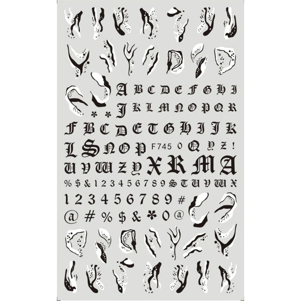 Наклейки Nail Sticker F745