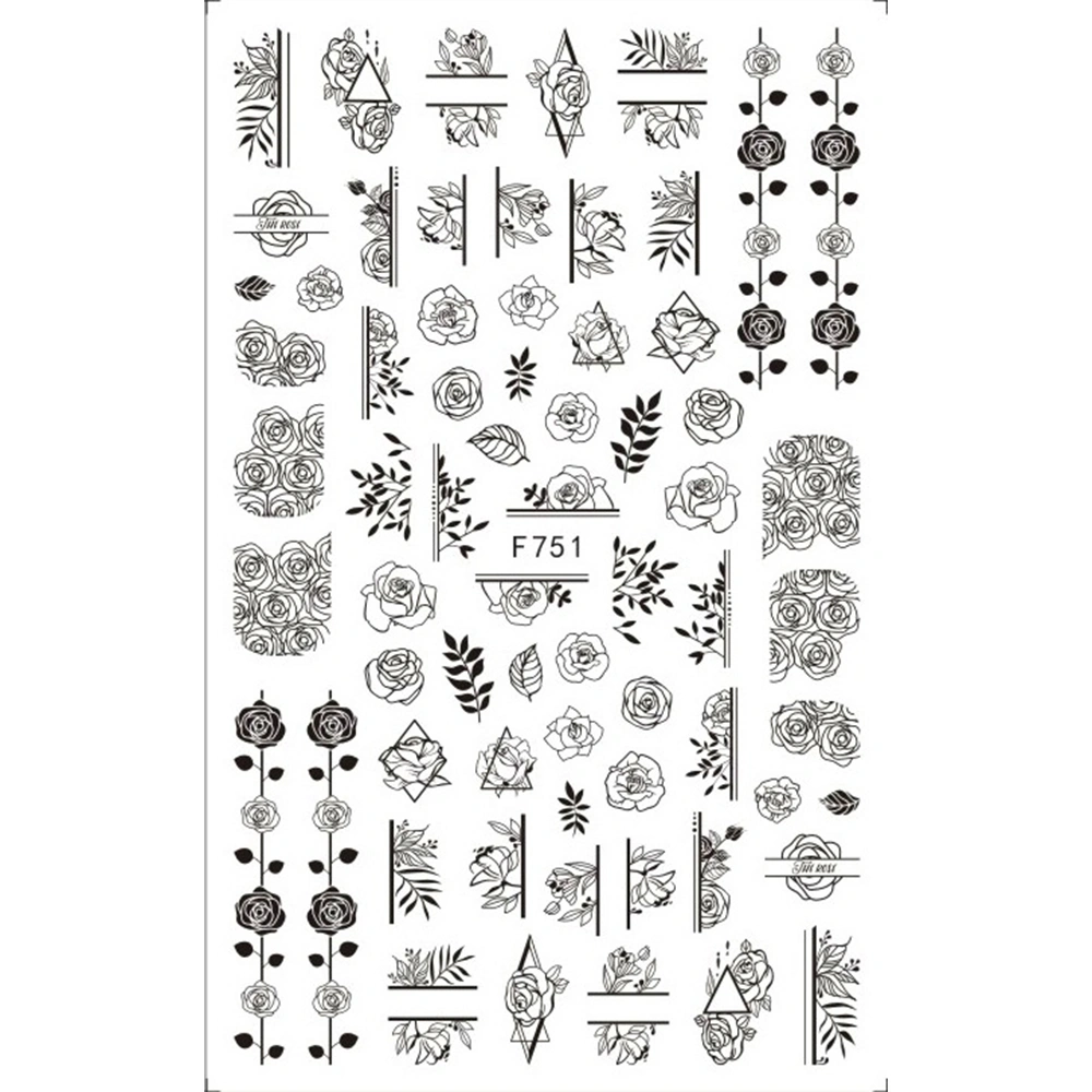 Наклейки Nail Sticker F751