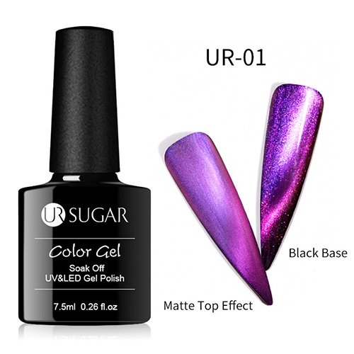 Гель-лак UR Sugar "Кошачий глаз" 01