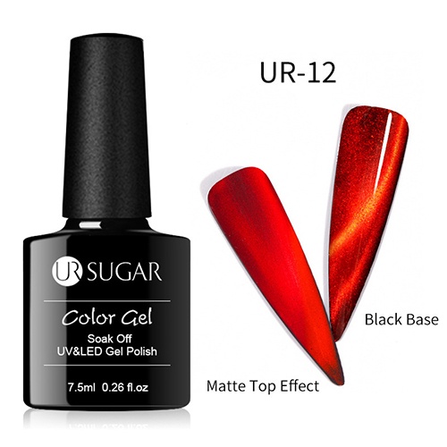 Гель-лак UR Sugar "Кошачий глаз" 12