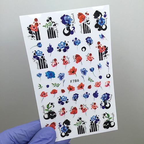 Наклейки Nail Sticker F786