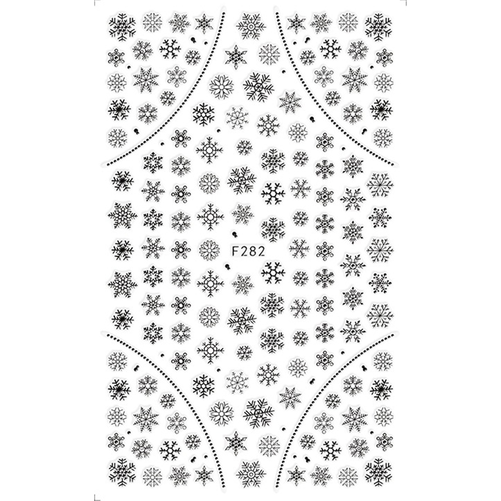 Наклейки Nail Sticker F282 (колір: чорний)