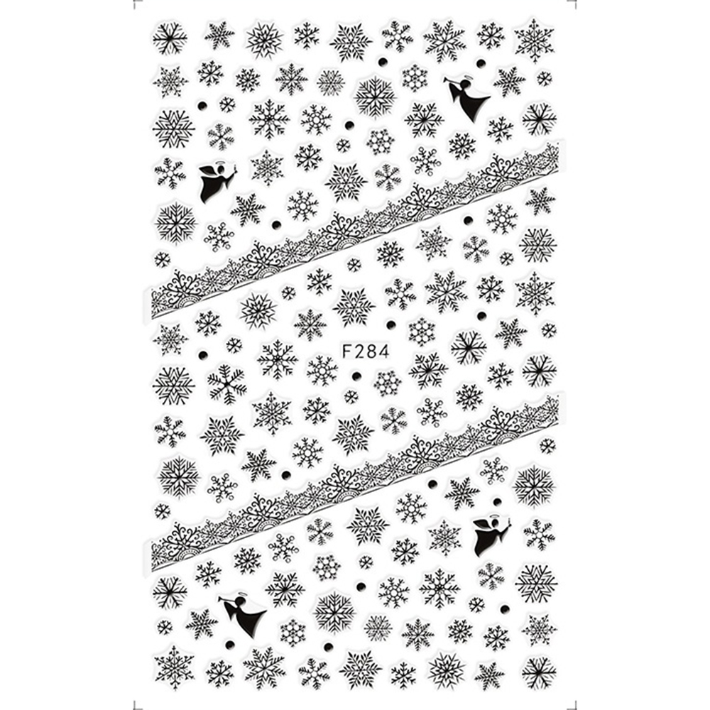 Наклейки Nail Sticker F284 (колір: чорний)