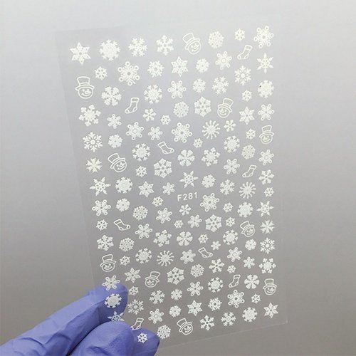 Наклейки Nail Sticker F281 (колір: білий)