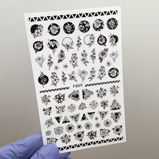 Наклейки Nail Sticker F809