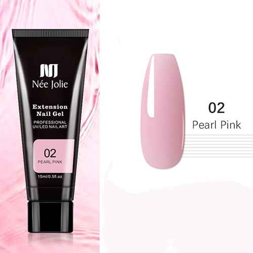 Акрилгель Nee Jolie 02 (Pearl pink), 15 мл