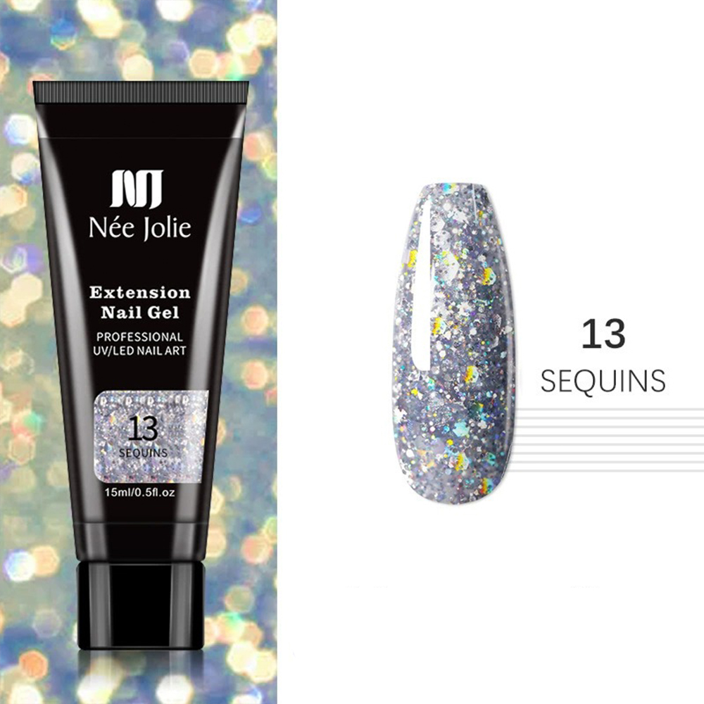 Акрилгель Nee Jolie 13 (Sequins), 15 мл