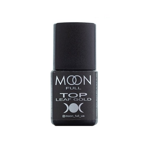 Moon Full Top Leaf Gold - топ для гель лака (без липкого слоя), 8 мл