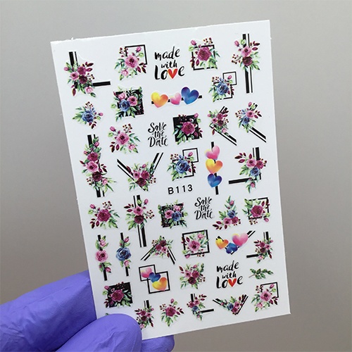 Наклейки Flower B113