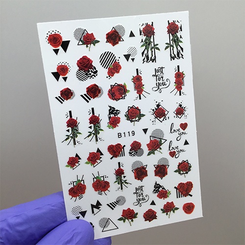 Наклейки Flower B119
