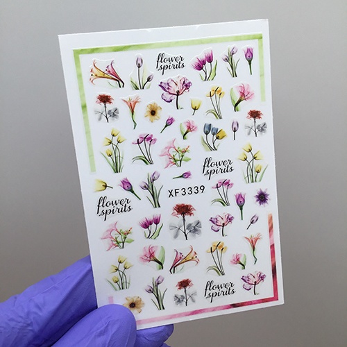 Наклейки Flower XF3339