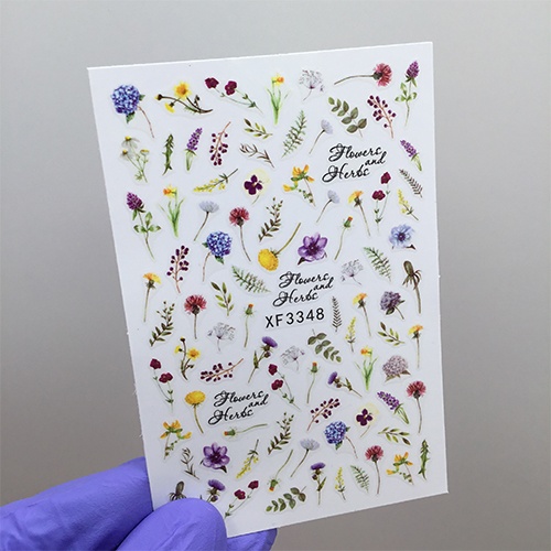 Наклейки Flower XF3348