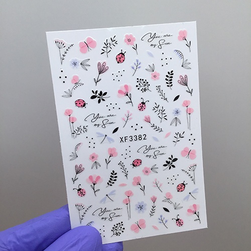 Наклейки Flower XF3382