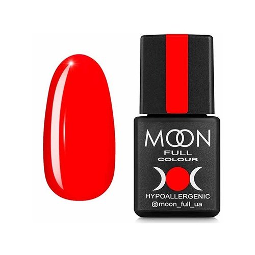 Гель-лак Moon Full №708 Neon, 8 мл (яскраво-червоний)